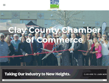 Tablet Screenshot of claychamber.com